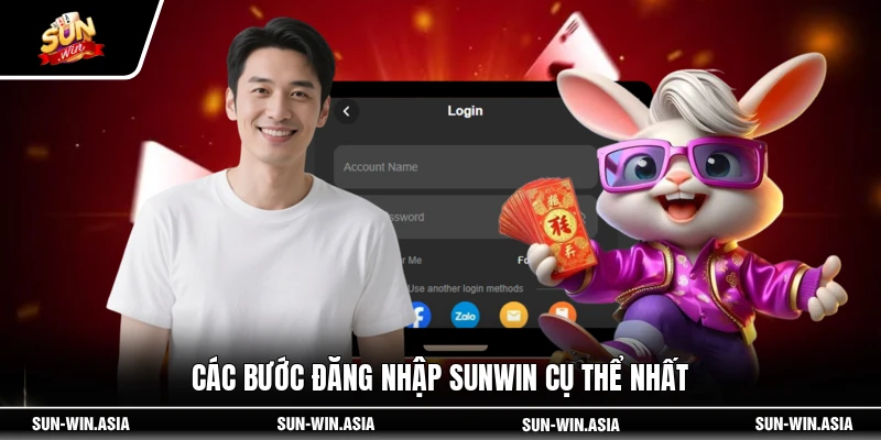 Các bước đăng nhập SUNWIN cụ thể nhất