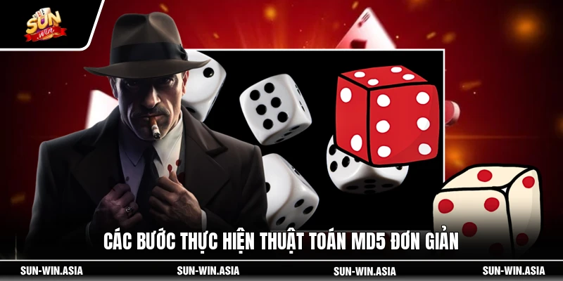 Các bước thực hiện thuật toán MD5 đơn giản