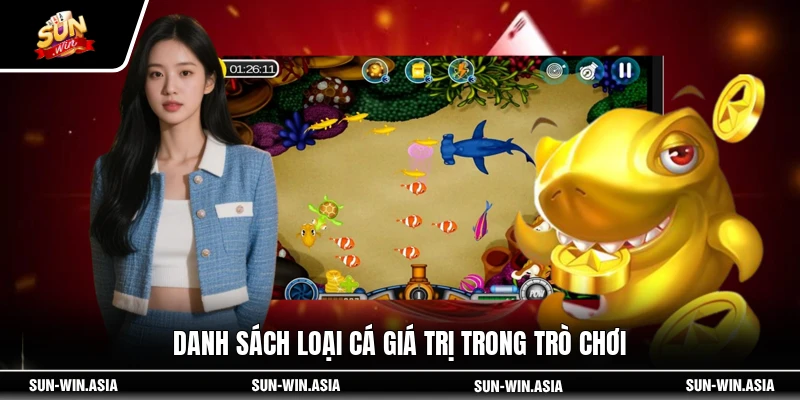 Danh sách loại cá giá trị trong trò chơi