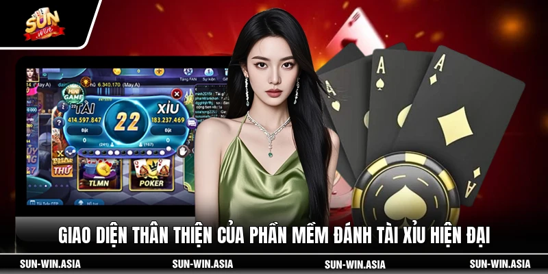 Giao diện thân thiện của phần mềm đánh tài xỉu hiện đại