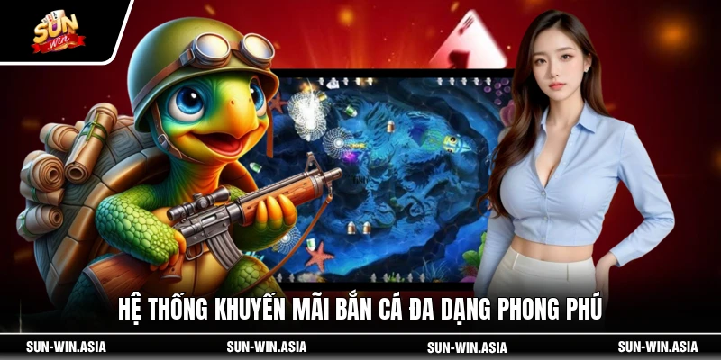 Hệ thống khuyến mãi bắn cá đa dạng phong phú
